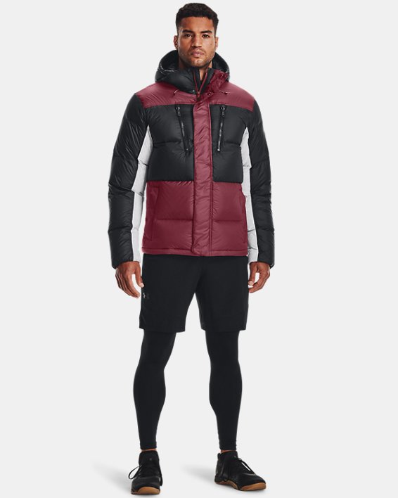 Men's ColdGear® Infrared Down Blocked Jacket, Red, pdpMainDesktop image number 2